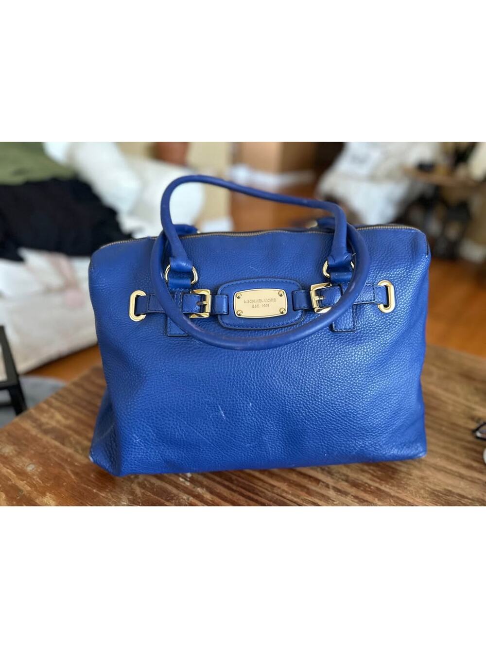 Michael Kors Electric Blue Hamilton Weekender LG